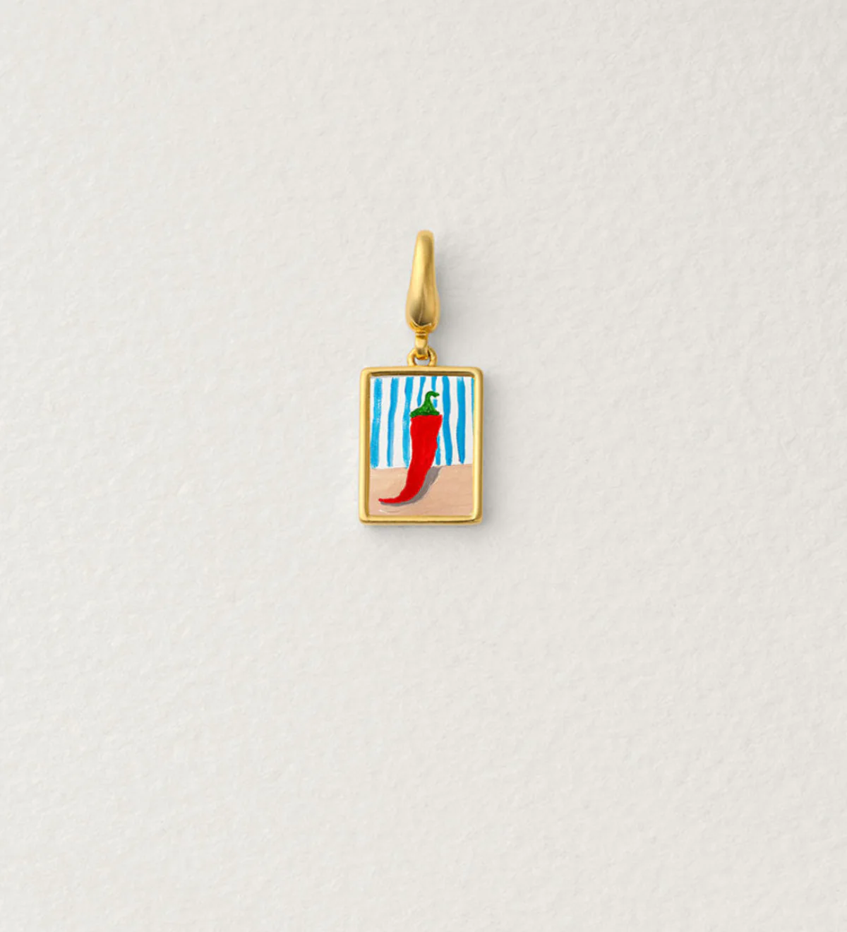 Chili Charm – Hand-Painted Red Pepper Charm