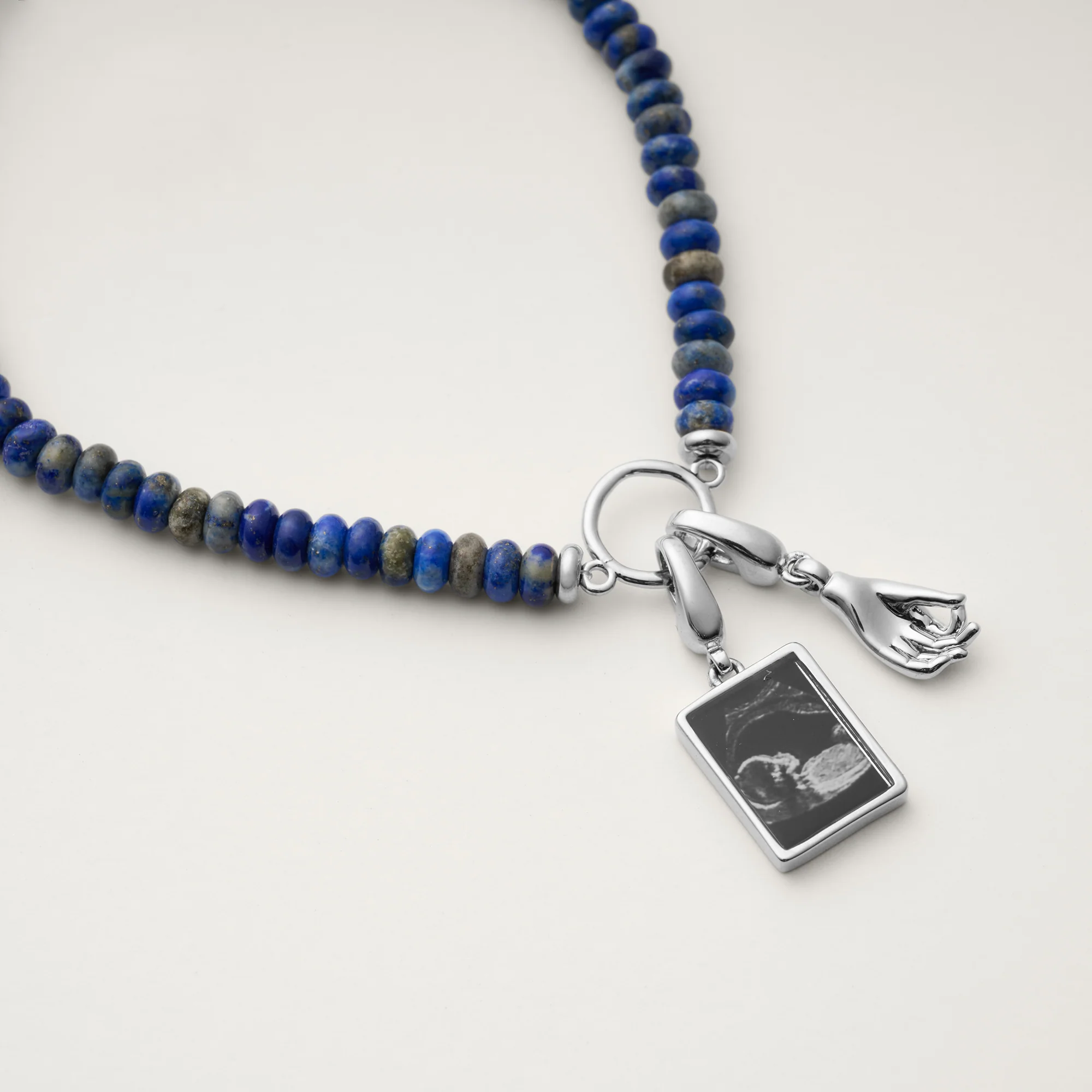 Clara Blue Lapis Circle Bracelet - Image 4