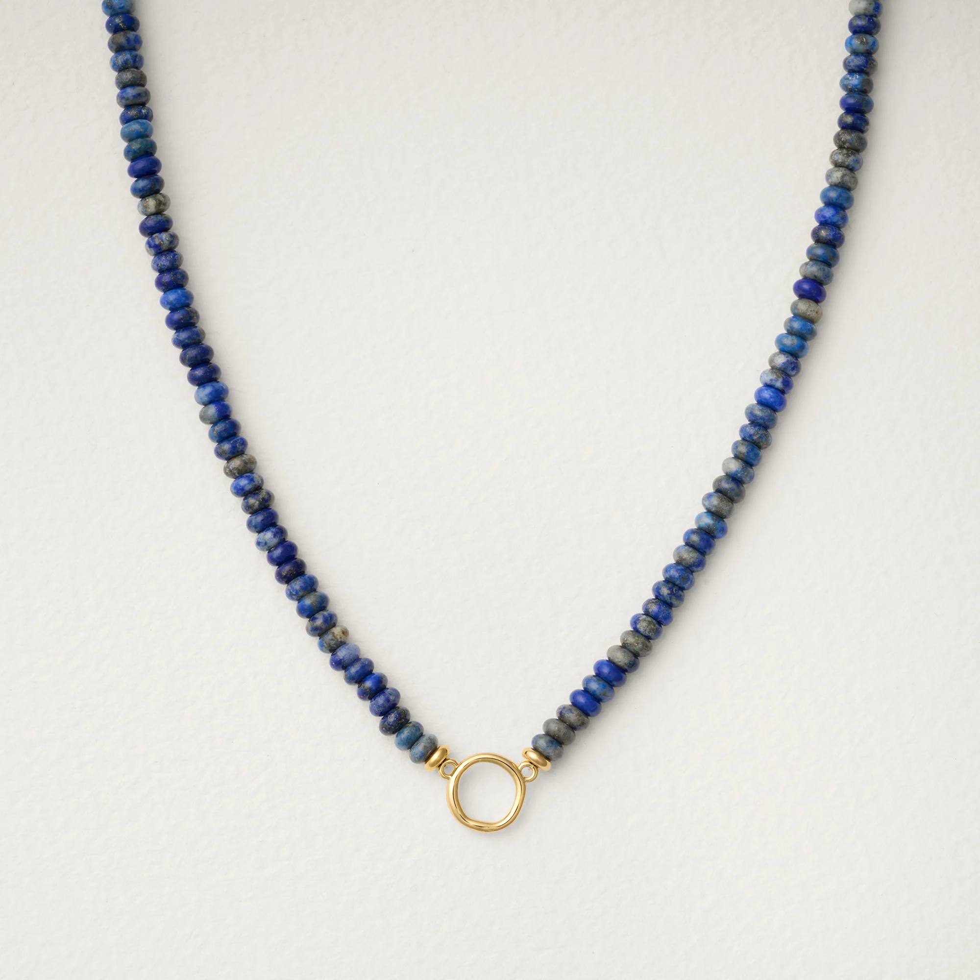 Clara Blue Lapis Circle Necklace