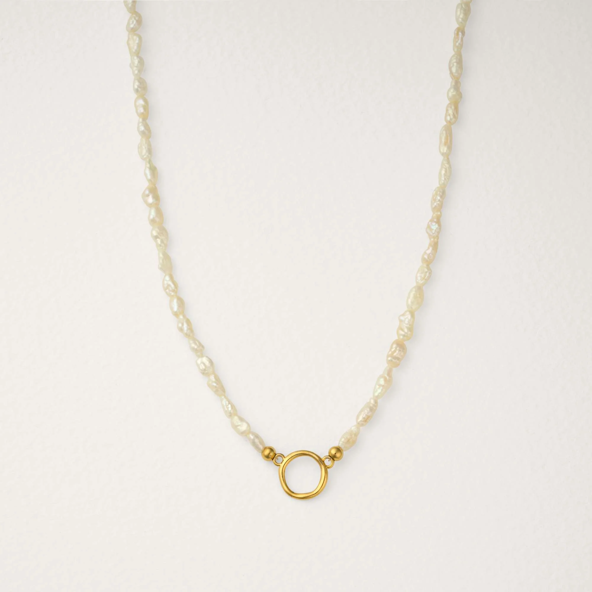 Eloise Circle Freshwater Pearl Necklace