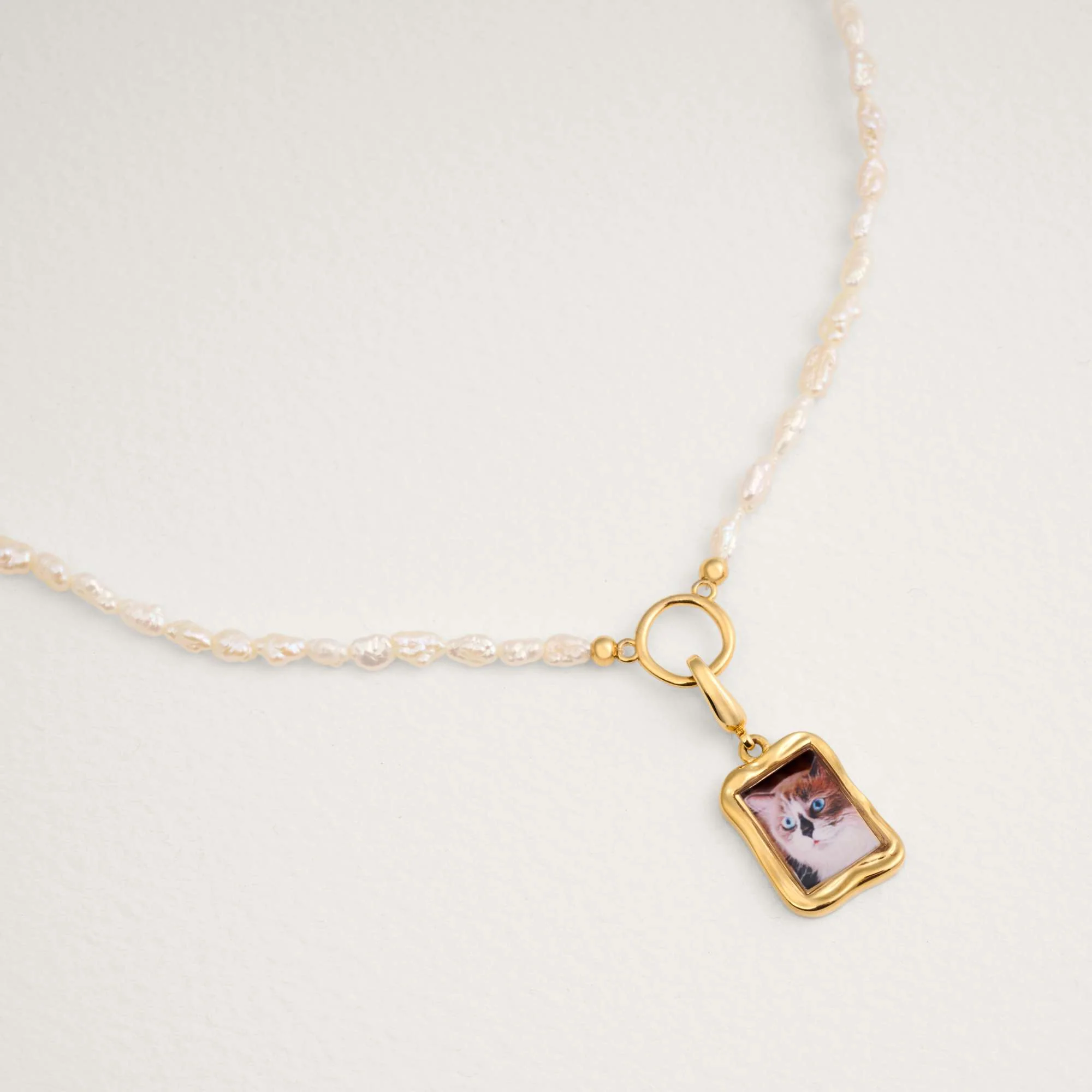 Eloise Circle Freshwater Pearl Necklace - Image 2