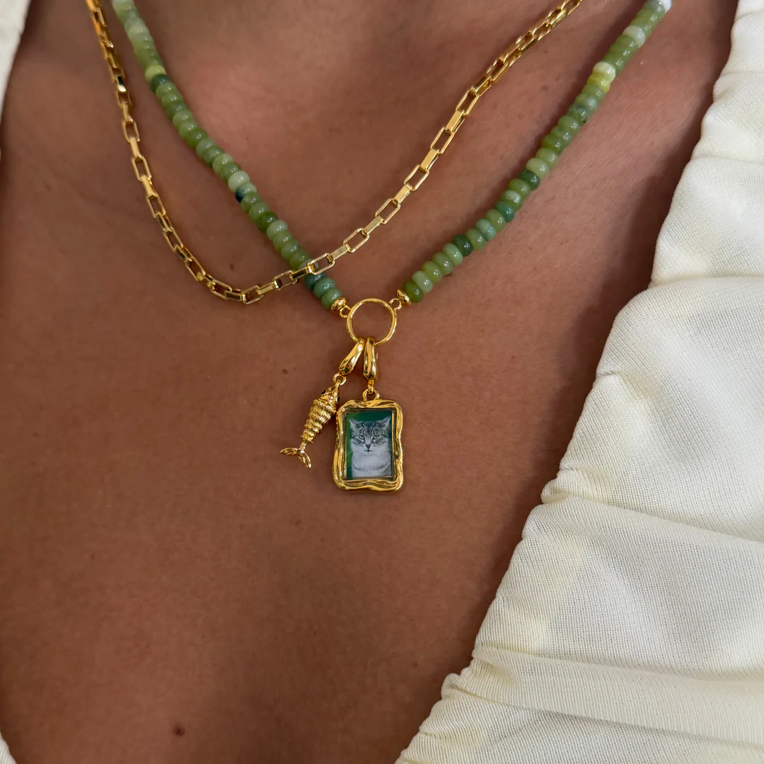 Florence Southern Jade Circle Necklace - Image 3