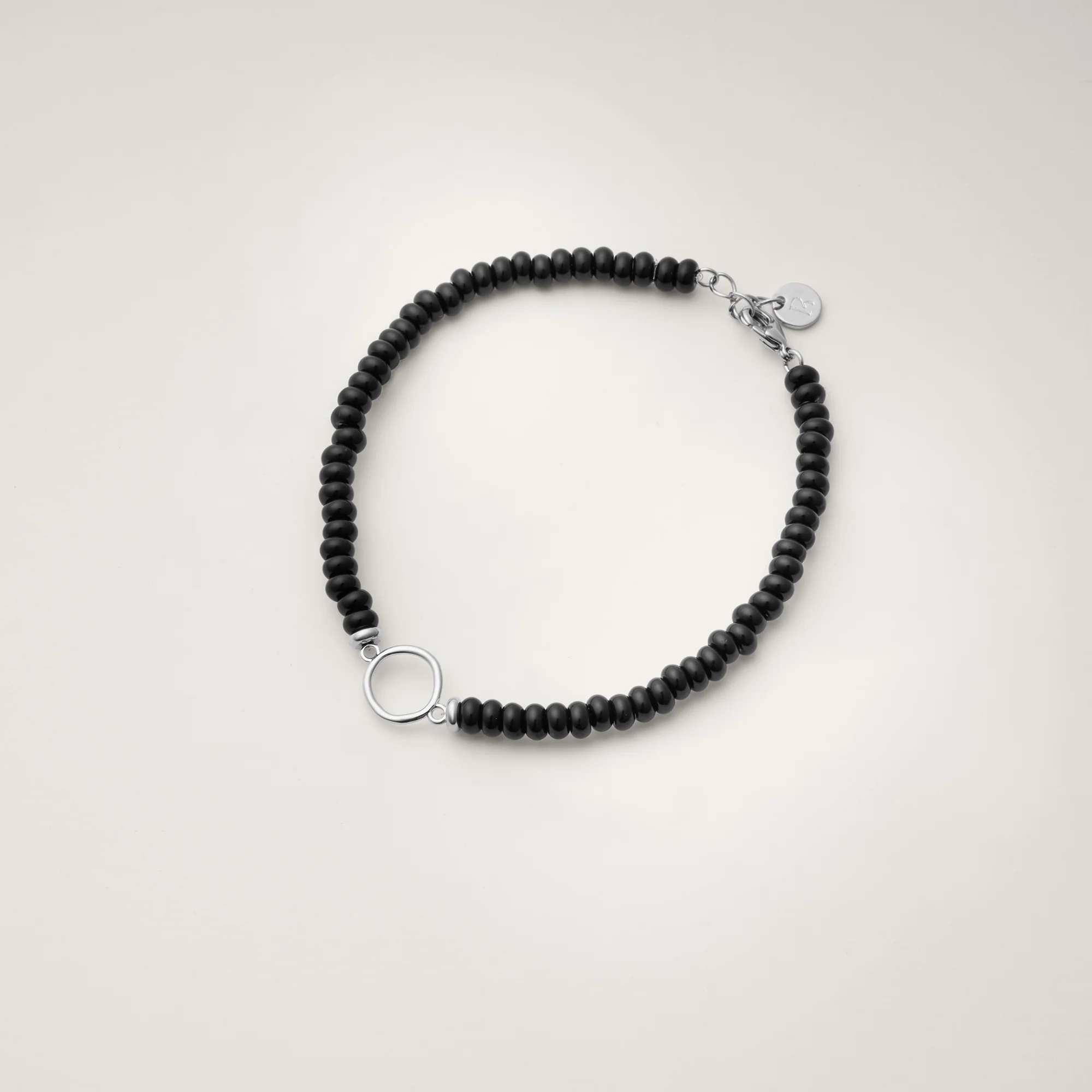 Sybil Black Obsidian Circle Bracelet - Image 5