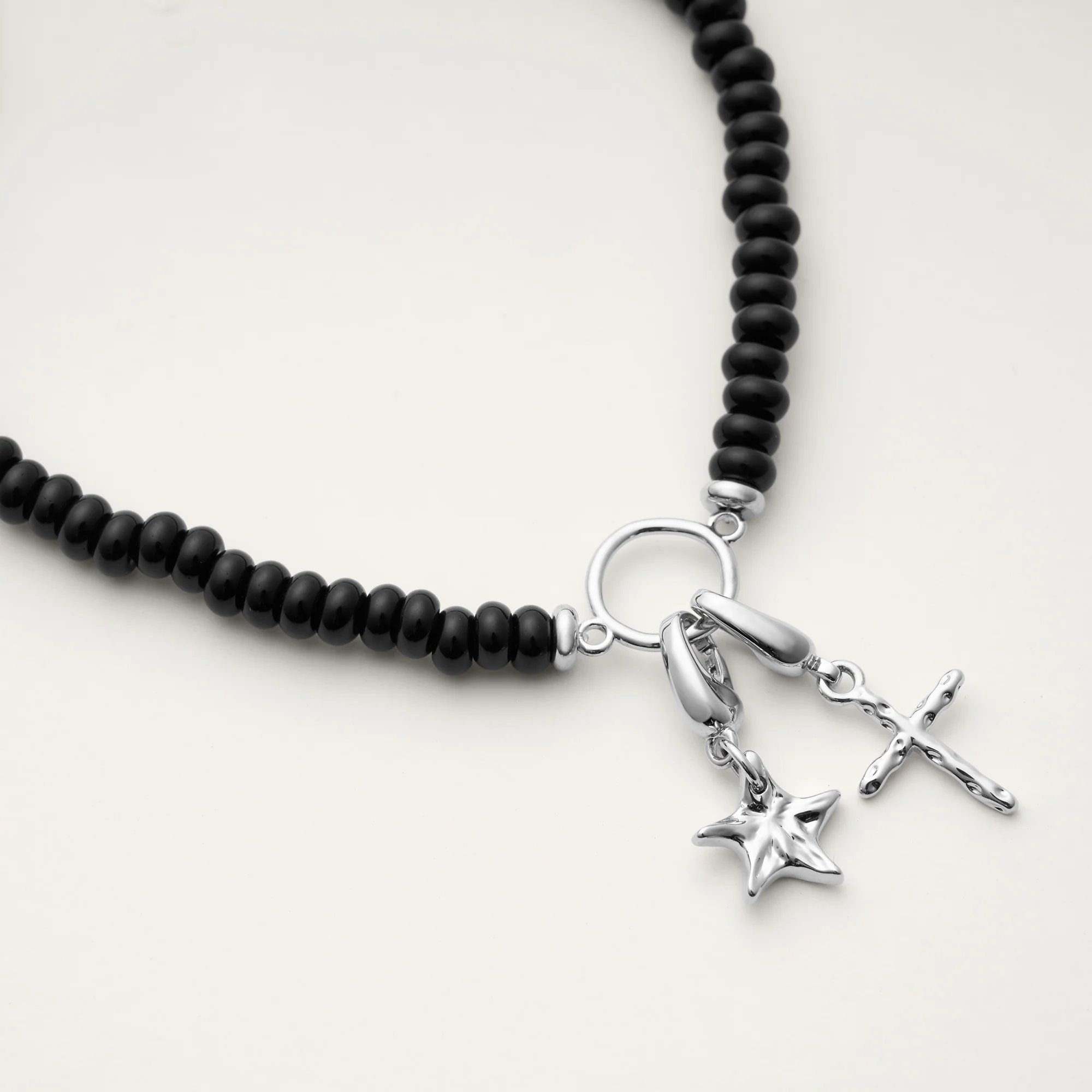 Sybil Black Obsidian Circle Bracelet - Image 6